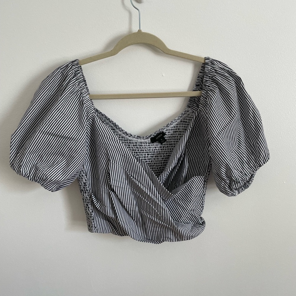 J. Crew wrapped crop top